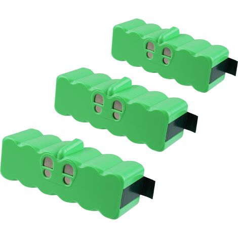 3X 6800mAh 14.4V Li-ion Batterie pour iRobot Roomba, Batterie de Remplacement Compatible avec iRobot Roomba 500 600 700 800 Séries, Accessoires Batterie de Rechange pour Robot Aspirateur