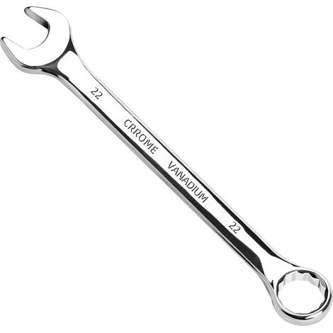 Clé mixte en chrome vanadium, longue, extrémité ouverte de 10 mm (1/4)
