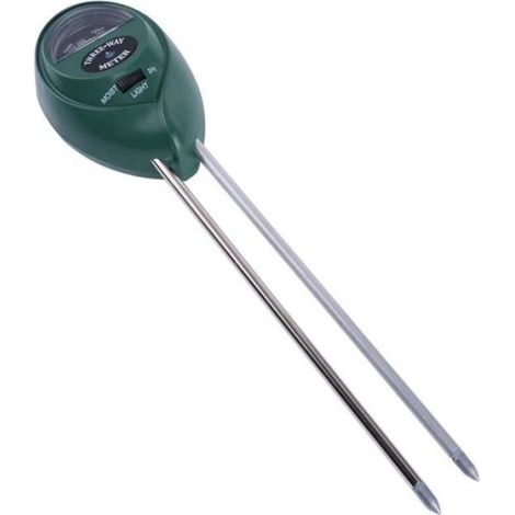 vert - Testeur de PH de sol professionnel 3 en 1, capteur'humidité du sol, lumière du soleil, fleurs de jardi (1/4)