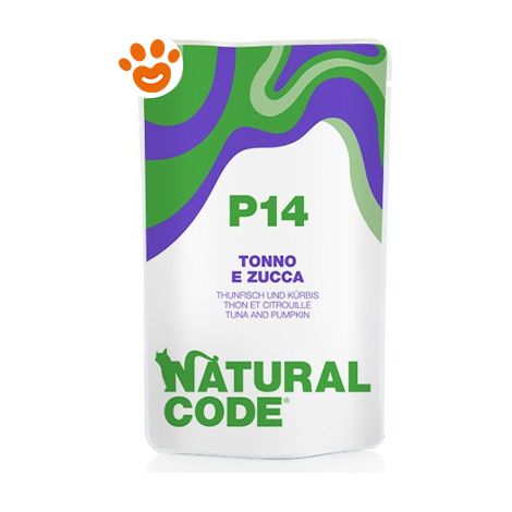 Natural Code P14 Cat Adult con Tonno e Zucca - Bustina 70 Gr -