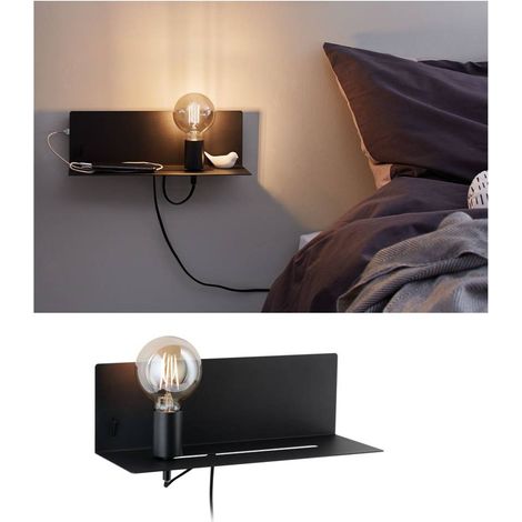 Paulmann Wandleuchte mit Ablage Devera E27 max. 40W"-"015491 (1/5)