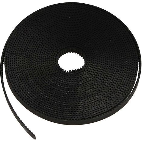 Courroie de distribution GT2 de 5 mètres de large, largeur 6 mm, compatible avec RepRap Mendel Rostock Prusa GT2-6mm (courroie)