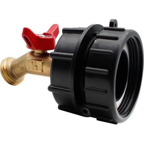 Adaptateur IBC 5,1cm – Vanne Laiton Sans Plomb, NPT Fin x Grossier (1/5)