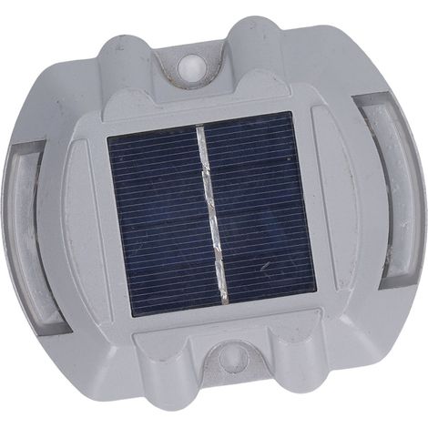 Lampe solaire de terrasse étanche, veilleuse réfléchissante clignotante, lumière blanche, pour intérieur et extérieur. (1/5)