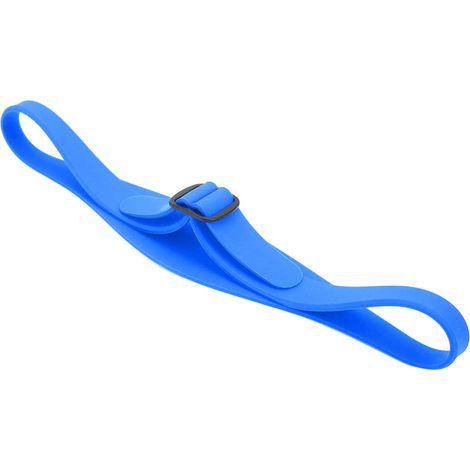 Lot rasage cou incurvé réglable en silicone, gabarit coupe-cheveux pour enfant et adulte, bleu (1/5)