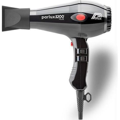 Asciugacapelli - PARLUX 3200 Plus - 1900W - Flusso d'aria 71m3/h - 4 temperature - 2 velocità - Nero