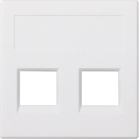 Plaque voix et données plate sg 3m 2 module blanc SIMON 50011189-030