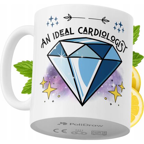 Lustige Tasse für Kardiologen – Kaffee- oder Teetasse mit witzigem Textdesign – ideal für Geburtstage, Namenstage, Feiertage und besondere Anlässe. Hochwertige Tasse für Zuhause, Büro und Arbeit. Farb
