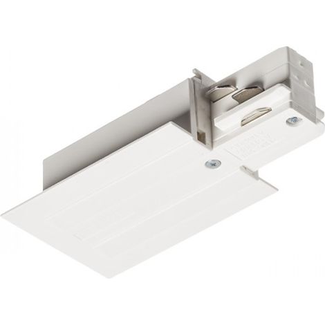 EUTRAC alimentazione per binario da incasso destra bianco  230V
