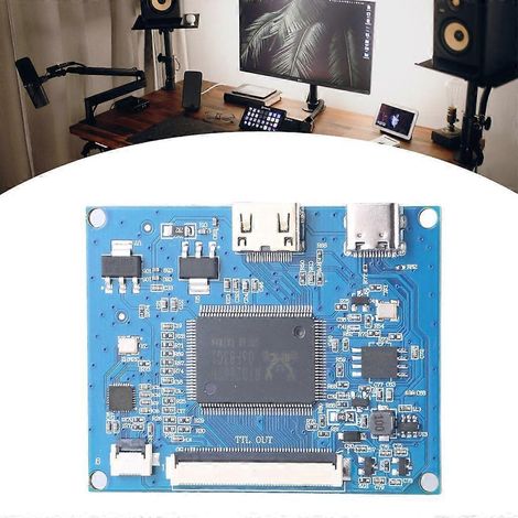 Carte de contrôle LCD, module d'affichage, alimentation 5 V CC, pilote TTL 50 broches, résolution 800 x 480, 1 canal (1/4)
