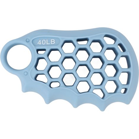 Exerciceur de doigts en silicone souple 40LB - Renforceur de préhension élastique bleu pour travailleurs de bureau (1/5)