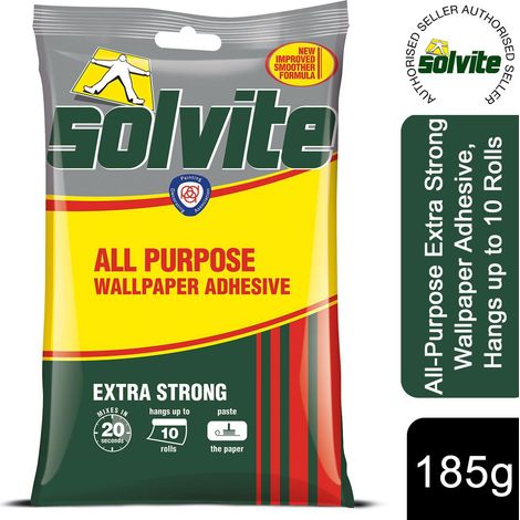 Solvite 1591161 All Purpose Wallpaper Paste Sachet 10 Roll SLV1591159