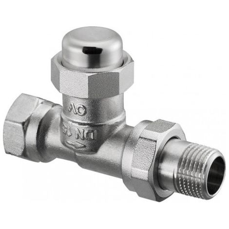 OVENTROP Raccord de retour Combi LR Passage DN 25, R 1 x Rp 1, PN 10, laiton, nickelé, 1027668