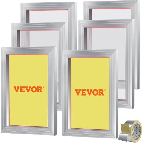 Lot de 6 Cadres de Sérigraphie Kit de Sérigraphie Cadre en