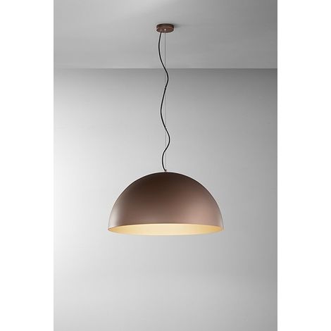 Suspension En Métal 10S48563, Finition Marron Métallisé Et Or Mat, 3X E27 Max 60W, Design Moderne Réglable En Hauteur - Produit Par Perenz. (1/2)