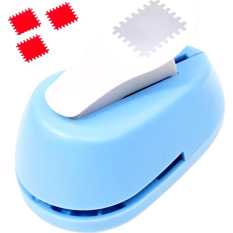Poinçon À Forme De Timbre, Creative Perforatrice Timbre, Troueuse À Trou Carré, Mini Perforatrices De Gaufrage pour Papier Scrapbooking, Cartes de Vœux, Papier Découpage, Décorations (1/5)