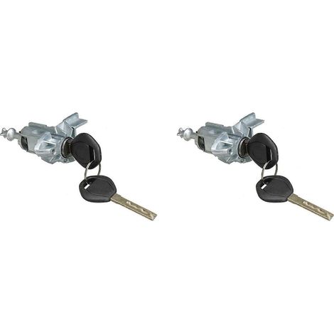 2X para -BMW E53 X5 2000-2006 Cilindro de cerradura de puerta del lado del conductor izquierdo 5121 7 035 421 51217035421 (1/5)