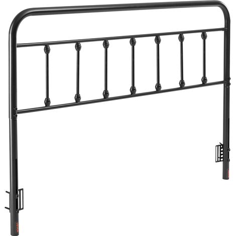 VEVOR Testiera per Letto Matrimoniale, Altezza Regolabile, Accessori per Letto, Testiera in Schiuma ad Alta Densità e Comfort, Stili Versatile per Camera da Letto, Hotel, Nero, 1515 x 1030 x 38 mm (1/5)