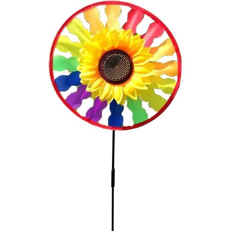 Colorido girador de viento para uso al aire libre, juguete divertido para niños en el jardín (1/5)