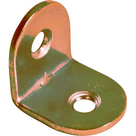 Lastrina angolare metallica acciaio ottonata forata 18 x 18 mm 100 pezzi art. 122 SIPA