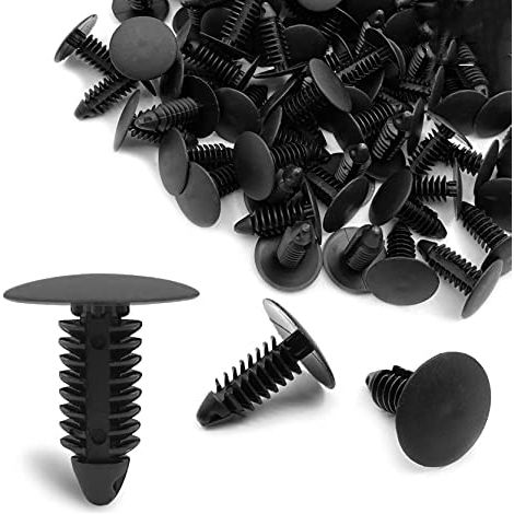50pcs Clips de Retenue de Pare-chocs Voiture Rivets en Plastique Attaches Push Kit de Retenue Garniture de Porte Panneau Garde-boue Clips Pare-chocs de Voiture en Plastique Rivet Fastener Retainer Gar (1/5)