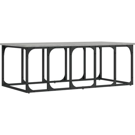Maison Exclusive - Couchtisch Grau Sonoma 100x50x35,5 cm Holzwerk