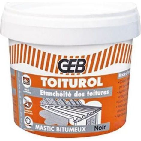 Wasserdichte Bitumenpaste Toiturol 400g - Geb