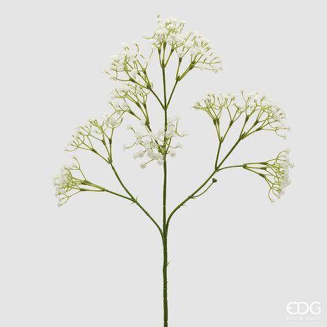 EDG Enzo De Gasperi Gypsophila Ramo Pianta Artificiale H 66 Cm Avorio
