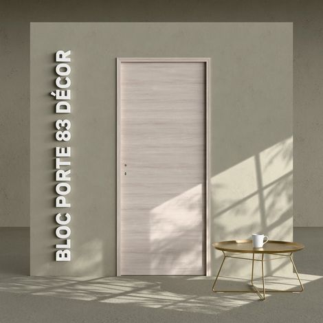 Bloc-Porte Oslo H. 204 x l. 83 cm - Poussant Droit