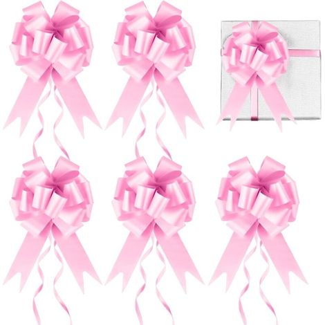 Le ruban en dentelle rose pour voiture de mariage convient aux mariages, aux célébrations diverses et aux fêtes d'anniversaire (1/4)