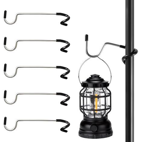 Halterungen für Campinglaternen, S-Haken, Laternenhaken, Lampenhaken, doppelseitige Halterung zum Aufhängen von Zeltlaternen, Hängelaternen (1/5)