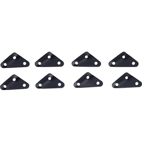 Lot de 8 boucles triangulaires en alliage d'aluminium pour corde de parasol, ajusteur de corde à 3 trous, accessoires de tente pour pique-nique (1/5)