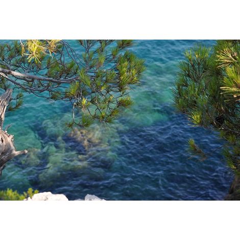 Tableau sur toile calanques de Marseille 45x65 cm - Impression sur Toile Murale Décorative - Image imprimée en HD sur Toile - Toile sur Châssis en Bois FSC - Fabriqué en France