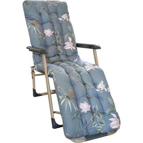 Sun Lounger Cushion, Outdoor Garden Lounger Cushion, Non-Slip Mattress Cushion for Sun Lounger, 170 x 53 x 8 cm (1/5)