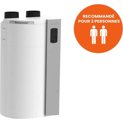 [JAMAIS UTILISE] Chauffe-Eau Thermodynamique 100L ATLANTIC Aquacosy Évolution SV Connecté Vertical Mural - 350203 (1/5)