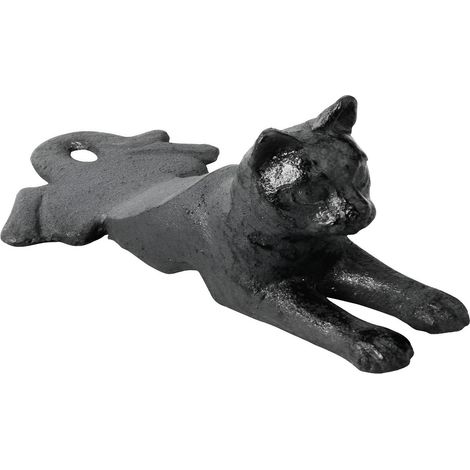 Türstopper in Katzenform aus Gusseisen (1/2)