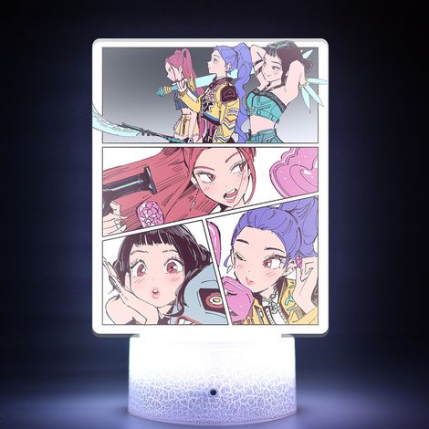 Produit périphérique K-POP KPop Demon Hunters avec veilleuse télécommande 16 couleurs imprimée à l'intérieur. (1/5)