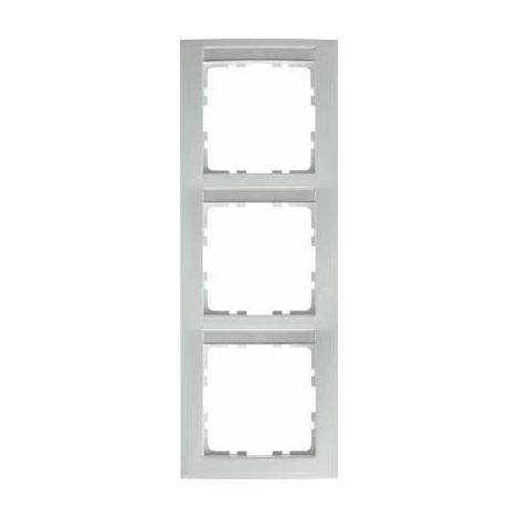 Berker S1 Cornice 3 elementi verticali bianco polare lucido 10138919