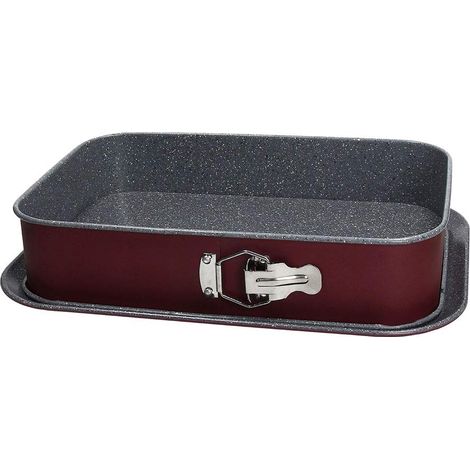 Tognana Sweet Cherry Tortiera Apribile Rettangolare 35x23 Cm + Vassoio, acciaio al carbonio, rosso (1/2)