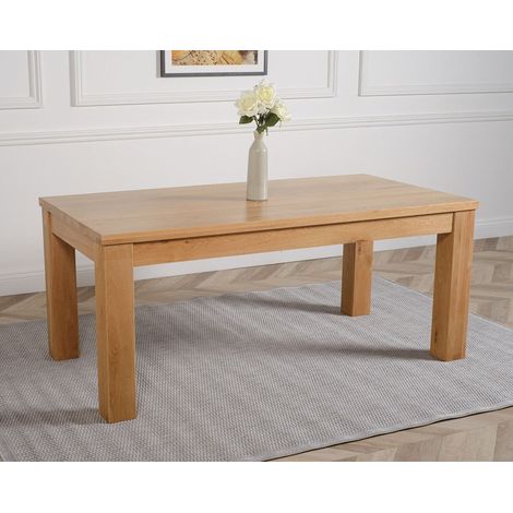 Dakota 182cm Chunky Large Solid Oak Dining Table (1/5)