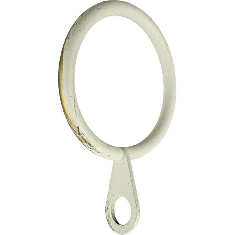 ANELLO PER SCORRITENDA col. avorio oro - Ø 12 mm cf. 6 pz