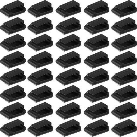 Clips fixes pour cordon automatique, 40 pièces, câble de données GPS de voiture, lumière, organisateur de fixation de fil décoratif (S) (1/5)