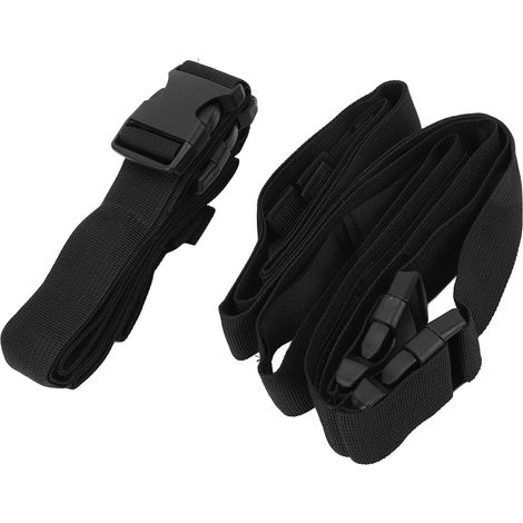 Lot de 2 supports pour 7 cannes à pêche pour voiture, longueur réglable, avec sangle de fixation pour cannes à pêche sur véhicule (voiture, SUV, fourgonnette). (1/5)