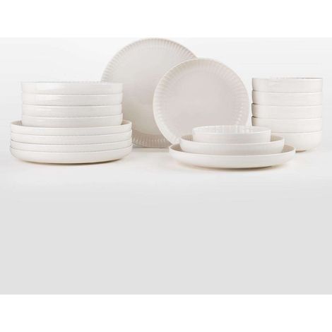 Set di stoviglie Set 100% Porcellana Bianco