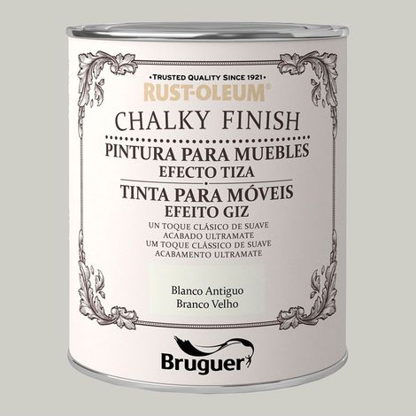 Rust-oleum Chalcky Finish Möbel Weiß Antik 0,125l 5397511 Bruguer