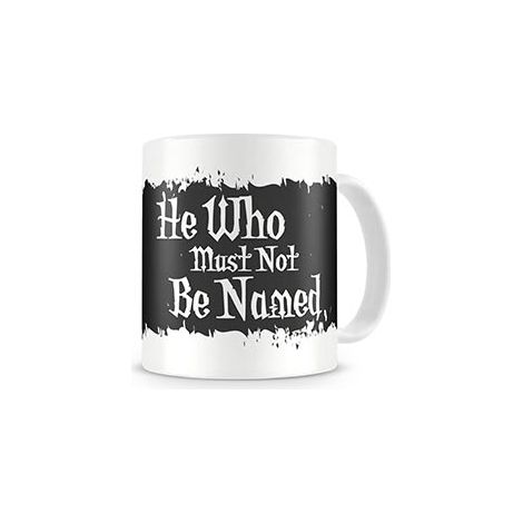 SD toys Harry Potter Taza Quien No Debe Ser Nombrado, Cerámica, Blanco y Negro, 8 cm