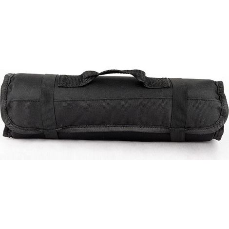 Lntyq Sans outils pour clé à molette tournevis, pinces, compartiments à roulettes, organiseurs, pochette enroulable en toile pour homme, petite douille porte-monnaie