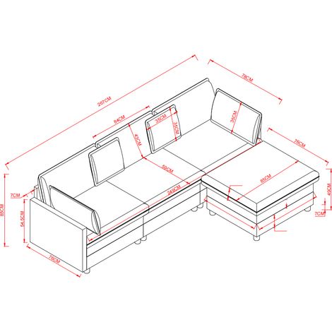 Modulares Ecksofa aus Premium-Chenille – 3-Sitzer mit Chaiselongue & Hocker , Bequemes L-Sofa für kleine Wohnungen, Wohnzimmer & Lounge , Atmungsaktiver Familien-Sitzkomfort (1/5)