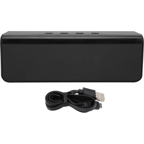 Haut-parleur Bluetooth Portable Étanche avec Répondeur et Câble USB - Noir (1/5)