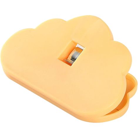 Pince à sachets alimentaires mignonne en forme de nuage, pince hermétique pour sachets de goûter, pince multifonctionnelle pour fermer les sachets alimentaires. (1/2)